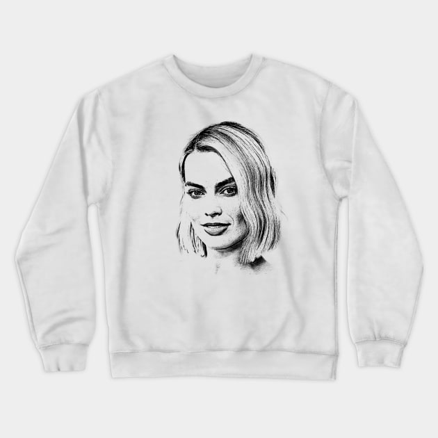 Margot Robbie Crewneck Sweatshirt by Knockbackhaunt